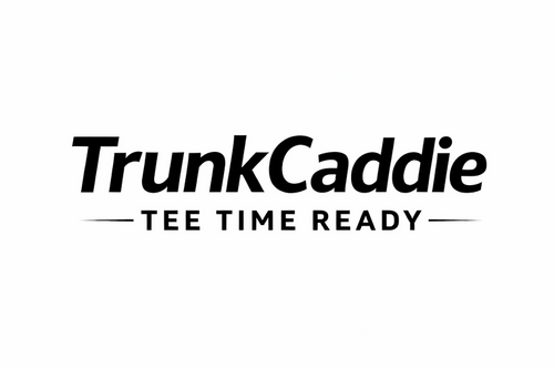 TrunkCaddie logo with tagline Tee Time Ready